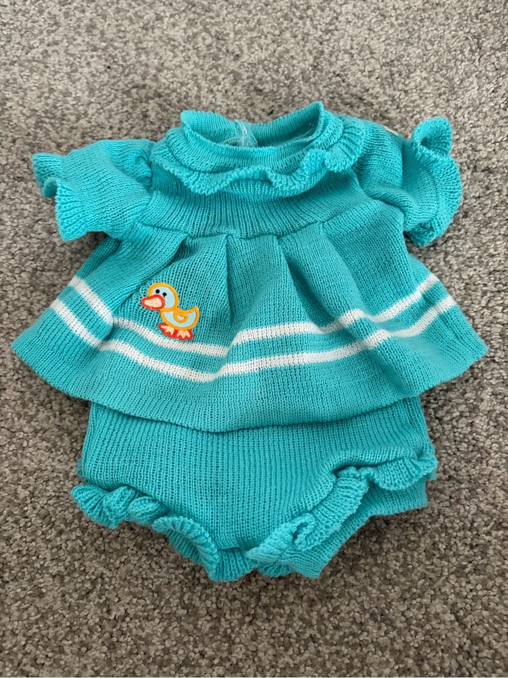 Cabbage Patch turquoise ducky dress